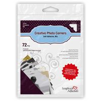 3L Scrapbook Adhesives Self-Adhesive Creative Paper Photo Corners, Variety, 72-Pack