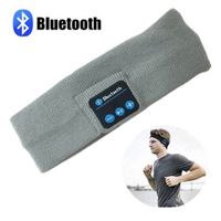Repokevin Bluetooth Headband Headphones for Sport Running Yoga Wireless Stereo Sleep Headset with Mic Black for Man Woman Gift (Tgrey)