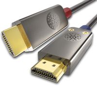 P&A HDMI Fiber Optic Cable 60ft, HDMI 2.0 Cable Supports 4K@60Hz, 4:4:4/4:2:2/4:2:0, HDR, HDCP 2.2, ARC, 3D, High Speed 18Gbps, Slim and Flexible HDMI Active Optic Cable