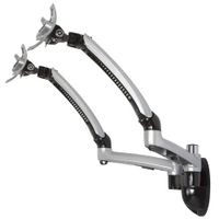 Cotytech MW-GSDA Dual Apple Wall Mount Spring Arm - Silver