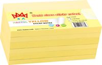 4A Sticky Notes,3 x 5 Inches,Canary Yellow,Self-Stick Notes,100 Sheets/Pad,6 Pads/Pack,4A 305x6-Y