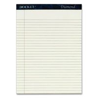 TOPS Recycled Docket Diamond Legal Rule Ivory Pads, 8-1/2x11-3/4, 2 50-Sheet Pads/Pack (63976)