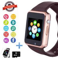 Hocent Smart Watch Phone, Smartwatch with Touch Screen Camera Pedometer SD Card Call Text SNS Sync SIM Card Slot Music Player Compatible with Android and iPhone (Partial Functions) for Men Women Teens