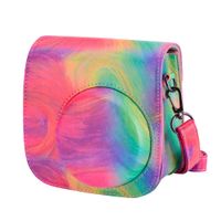 Tiessic Instax Mini 9 Camera Case Compatible with Fujifilm Instax Mini 9 Mini 8 Mini 8+ Camera with Shoulder Strap and Pocket - Oil Paint