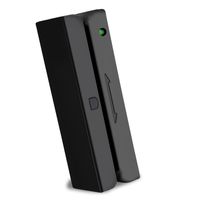 Symcode USB Magnetic Stripe Card Reader 3-Track POS Credit Card Reader Swiper MagStripe Swipe Card Reader