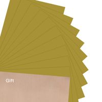 JANDJPACKAGING Deep Gold Heat Transfer Vinyl for T Shirts - 10 Pack HTV Vinyl 12"x10" for Garments Bags and Other Fabrics