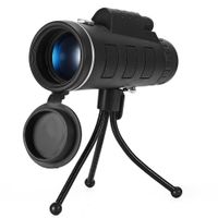 Bao Sheng@ Monocular Telescope w/Compass, Mini HD Monocular Scope w/Tripod/Phone Clip/Strap/Clean Cloth for Stargazing, Bird Watching, Hiking & Sports (WYJ-40X60)