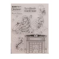 Seaskyer Christmas Baby Clear Stamps Sheet Transparent Silicone Seal For DIY Scrapbooking Craft Card Photo Album Decorative DIY Christmas Valentines Thanksgiving Gifts