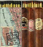 Decorative Matches New York City and Cigars Match Boxes with Long Kitchen Matches Great for Lighting Candles, Grills, Fireplaces and More | Set of 2 Large Match Boxes