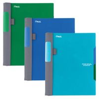 Five Star Advance Spiral Notebooks, 2 Subject, College Ruled Paper, 100 Sheets, 9-1/2" x 6", Blue, Green, Teal, 3 Pack (38640)