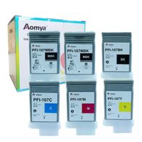 Aomya Compatible Ink Cartridge Replacement for Canon PFI-107 (2MBK, 1BK, C, M, Y) 6 Pack