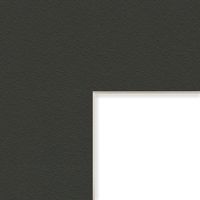 Craig Frames B572 18x24-Inch Mat, Single Opening for 12x18-Inch Image, Black Pebble with Cream Core