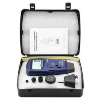 Tachometer, Professional SM6236E Non-Contact/Contact Digital Photoelectric Tachometer 2.5~99999RPM 5 Digits 18 mm Digital LCD Tach Rotation Meter Tester