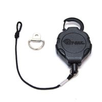 KEY-BAK MIC-BAK CB Radio Retractable Tether, 36" Kevlar Cord, 8" Nylon Attachment Loop, D-Ring Mount Included