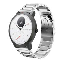 LeafBoat Compatible with Withings/Nokia Steel HR Sport Smartwatch Steel Band (40mm),Replacement Wristband for Withings/Nokia Steel HR Sport Smartwatch (40mm) (Silver)