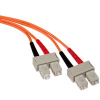 Leviton 50DSC-M05 Fiber Patch Cord, 50/125um Multimode, Duplex, SC to SC, 5 Meters