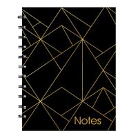 Blueline MiracleBind Notebook, Gold Collection, Black, Large, 11 x 9 1/16 inches (AF3100.02)