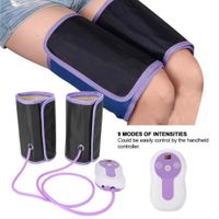 D&F Air Compression Leg Massager with Handheld Controller 3 Modes Intensities for Body Arm Hip Calf Therapy Pain Relief for Improve Blood Circulation