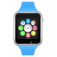 WJPILIS Smart Watch Touchscreen Bluetooth Smartwatch Wrist Watch Sports Fitness Tracker with SIM SD Card Slot Camera Pedometer Compatible iPhone iOS Samsung Android for Men Kids Women (Blue)