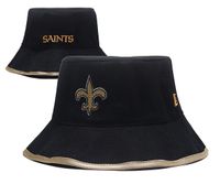 MVPRING Football Team Bucket Hat Fisherman Hat Hunting Fishing Caps Fashion Style Sports Outdoor (New Orleans Saints) Black