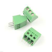 DBParts 20pcs 3-Pin (3 Pole) Plug-in Screw Terminal Block Connector 2.54mm 0.1" Pitch Panel PCB Mount DIY
