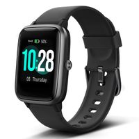 Lintelek Smart Watch with 1.3" LCD Full Touch Screen, Large Screen Fitness Tracker with Heart Rate Monitor, Pedometer, Sleep Tracker, Waterproof Activity Tracker for Men, Women and Gift