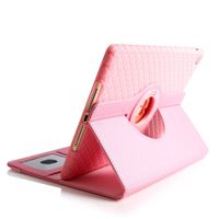 Sammid 2018 iPad 9.7 Case, iPad 9.7 2017 case, PU Leather 360 Degrees Rotating Stand Protective Cover for 9.7 inch 2017 New iPad / 2018 iPad 9.7 - Pink
