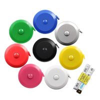 DiCUNO 60-Inch 1.5 Meter Soft Retractable Measuring Tape, Pocket,Body Tailor Sewing Craft Cloth Tape Measure (8 Colors Package)