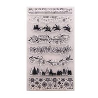 Xeminor Clear Silicone Stamp Sheet Printing Scrapbooking Embossing Stamper Transparent Cling Seal for DIY Scrapbook Photo Albums Paper Notebook Card Making Arts Crafts Supplies Flowers Snowflake Tree Superiorâ€'Quality and Creative