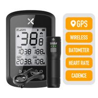 XOSS G+ GPS Cycling Computer Wireless Bike Speedometer Odometer Cycling Tracker Waterproof Road Bike MTB Bicycle Bluetooth ANT+ with Cadence