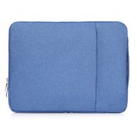 12 Inch Polyester Fabric Multifunctional Laptop Sleeve Carrying Case Computer Bag for 11-11.6 Inch MacBook Air, Macbook 12" Inch 2017/2016/2015 Release, 11.6" Notebooks Tablets by elecfan - Blue