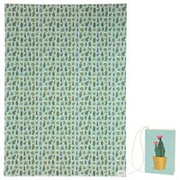 Funky Wrapping Paper Sheet and Gift Tag - Cactus