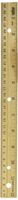 School Smart Double Beveled Wood Ruler, 12 x 1-1/8 x 5/32 Inches