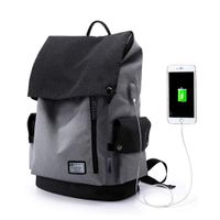 WindTook Laptop Backpack for Women and Men Travel Computer Bag School College Daypack with USB Charging Port Suits 15 Inch Notebook 2238-Gray