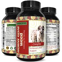 Natural Horny Goat Weed Supplement for Men and Women with 1000 mg Pure Epimedium Capsules with L-Arginine and Saw Palmetto Extract Boost Energy Increase Stamina Support Improve Recovery