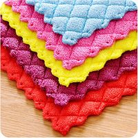 Kiminana Kitchen Cleaning Wiping Rags,Does Not Lint Oil-Free Thickened Dish Cloth Cleaning Cloth