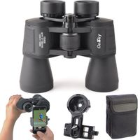 10X 50 Binoculars Smartphone Adapter Kit for Adults and Kids -for Bird Watching Travelling Landscape Stargazing Hunting Concert Sports Outdoor Games- BAK-4 Prism/MultiCoated Lens/Large Eyepiece Design