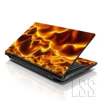 LSS 15 15.6 inch Laptop Notebook Skin Sticker Cover Art Decal Fits 13.3" 14" 15.6" 16" HP Dell Lenovo Apple Asus Acer Compaq (Free 2 Wrist Pad Included) Flames