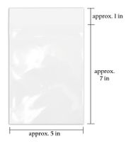 Golden State Art, Pack of 100, Crystal Clear Storage Bags - Fit 5x7 Photo Prints & Mattes - Acid Free - For 5x7 Mat Matting, Photography, Art, Framing (Size: 5 1/4 x 7 1/8 inch)