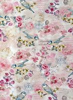 Punch Studio Heavyweight Continuous Gift Wrap Roll Wrapping Paper ~ Little Aviary Titmouse 62703