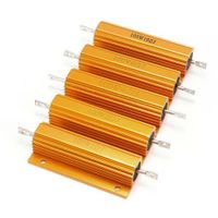 Accuni 10Ohm 100W Watt 5% Chassis Power Aluminum Housed Case Wirewound Resistor,Pack of 5
