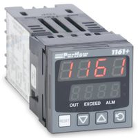Partlow P1161100000 1161+ Series 1/16 DIN Limit Controller, 100 to 240 VAC, One Latching Relay Output, Red Upper/Red Lower Display