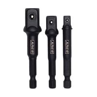 ARES 70000 | 3" Impact Grade Socket Adapter/Extension Set | Turns Power Drill Into High Speed Nut Driver | 1/4", 3/8", and 1/2" Drive