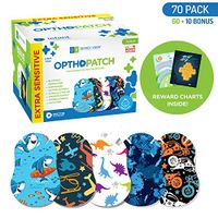 Infants Extra Sensitive Adhesive Eye Patch Boys 70 Pack Series II