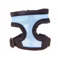 haoricu Pet Vest, Adjustable Comfort Soft Breathable Puppy Cat Harness Vest for Small Dogs Lead Leash Chest Belt (S, Blue)