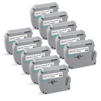 P PUTY Compatible Brother m-k231 Tape 12mm 0.47 White P-Touch M Tape MK231 MK-231 M231 Black on White for Brother Label Maker Ptouch PT-M95 PT-90 PT-70BM PT-65 PT-85, 10 Pack