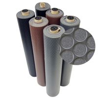 Rubber-Cal Coin-Grip Flooring and Rolling Mat, Dark Grey, 2mm x 4 x 12-Feet