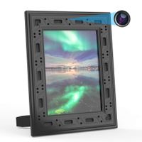 Hidden Security Camera WiFi Photo Frame,FUVISION 1080P Nanny Cameras and Hidden Cameras Frame with Night Vision,Motion Detect,365 Days Battery Standby,Live View with iOS,Android App Frame Hidden Cam