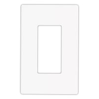 EATON Wiring 9521WS Aspire Screwless Wallplate, 1-Gang, White Satin