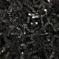 Black Cat Avenue 1/2 LB Black Crinkle Cut Paper Shred Filler for Gift Wrap and Basket Filler
